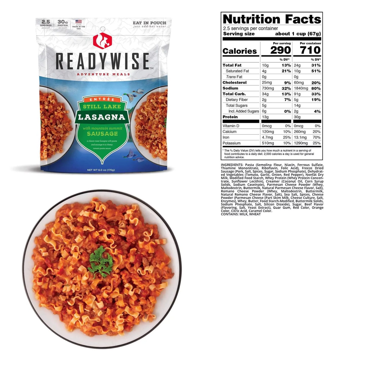 Camping Meal Variety Pack, 9 Count - Long Term Storage, Camp Prep