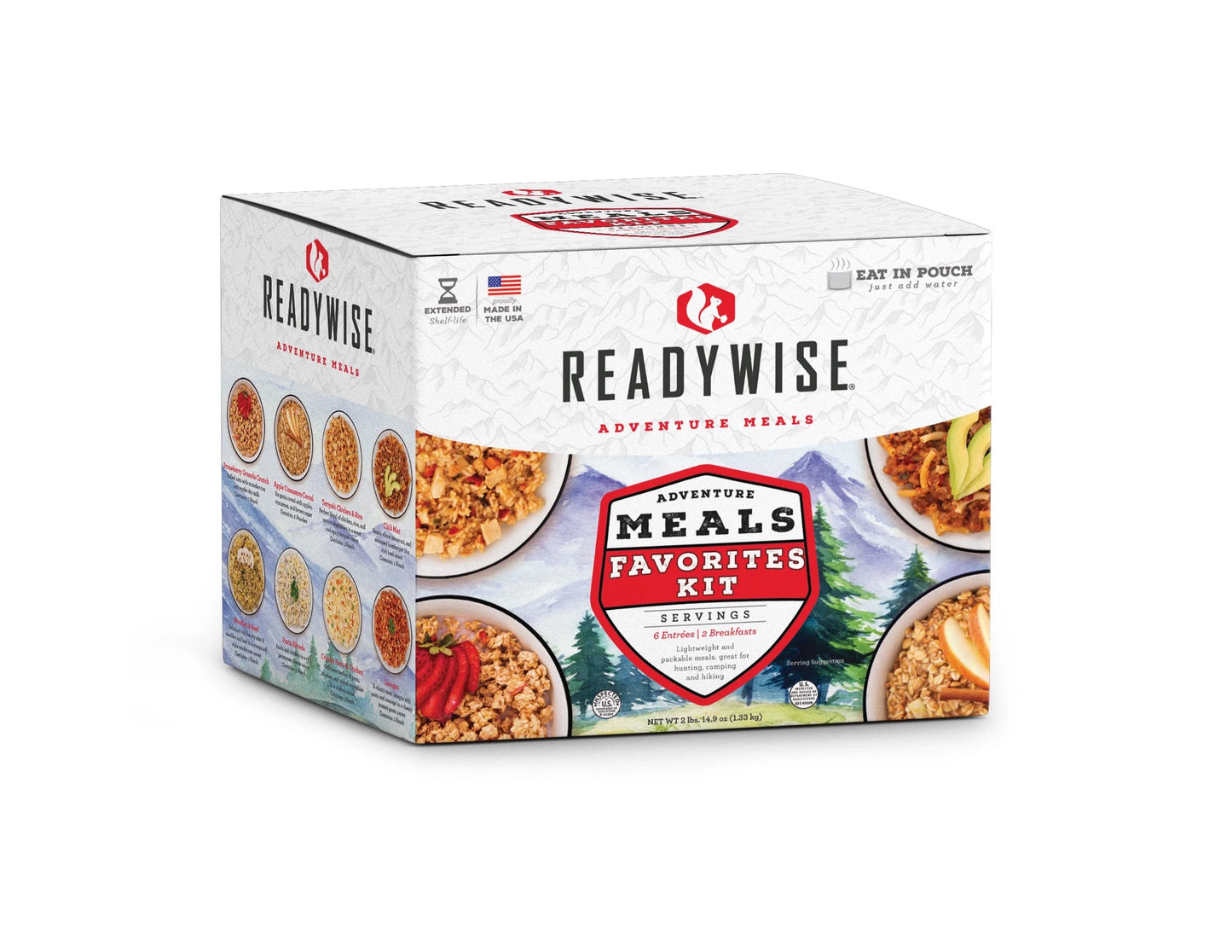 Camping Meal Variety Pack, 9 Count - Long Term Storage, Camp Prep